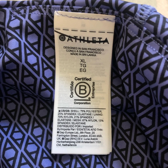 NWT Athleta Ultimate Ease Athletic Mini Dress Purple size XL - Picture 8 of 8